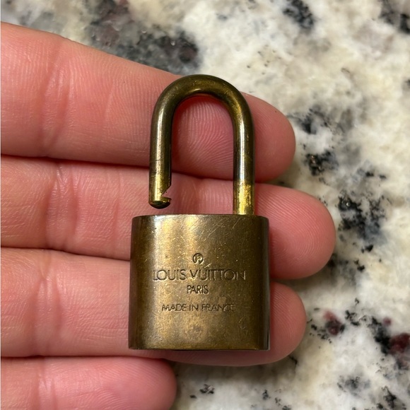 #313 AUTHENTIC LOUIS VUITTON BRASS LOCK ONLY - Picture 3 of 4